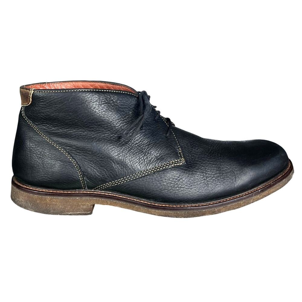 Johnston & Murphy Men’s Copeland Black Leather Chukka Boots Size US 13